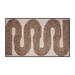 Brown 72 x 48 x 0.08 in Area Rug - East Urban Home Machine Washable Area Rug Polyester/Chenille | 72 H x 48 W x 0.08 D in | Wayfair