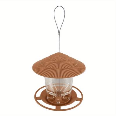 Durable Hexagonal Bird Feeder With Sloping Roof - Large Capacity, Easy-clean Seed Dispenser For - Attracts , Bluebirds & More
