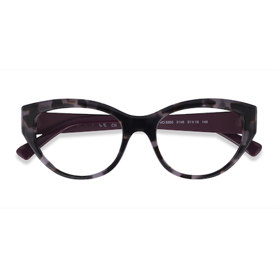 Female s horn Blue Tortoise Acetate Prescription eyeglasses - Eyebuydirect s Vogue Eyewear VO5560