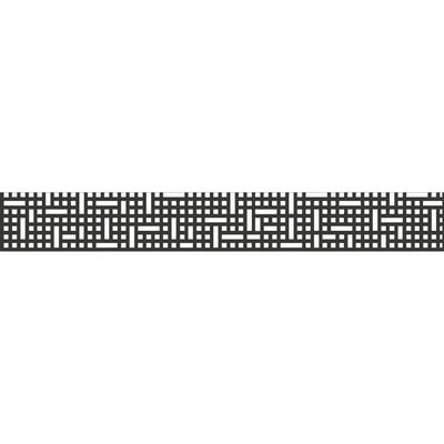 GroJa Steckzaun Designeinsatz Mesh Aluminium Anthrazit DB 703 Image