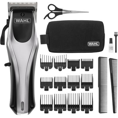 Haarschneider WAHL "Rapid Clip", schwarz (silber, schwarz), HaarschneiderB:5,8cm H:17,3cm T:4,4cm, Schnellgleitende Klinge, Einstellbarer Verstellhebel, Leichtes Design, B:5,8cm H:17,3cm T:4,4cm