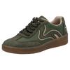 Plateausneaker RIEKER SPORT, Damen, Gr. 41, grün (oliv), Lederimitat, sportlich, Schuhe, Freizeitschuh, Halbschuh, Schnürschuh in veganer Verarbeitung