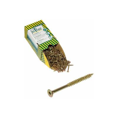 Jet-Fast® Spanplattenschrauben TX20 4,5x80 gelb verzinkt 200 Stck/Paket Image