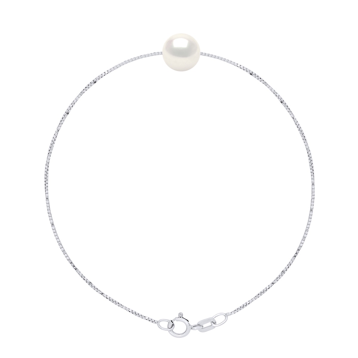 Armband echte Süßwasser-Zuchtperle rund 8-9 mm Image