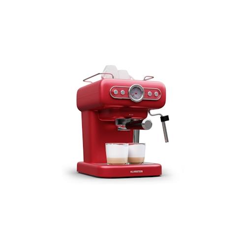 Klarstein Espressionata Evo Espressomaschine 950W 19 Bar 1,2L 2 Tassen Rot