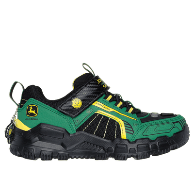 Skechers Boy's John Deere: Adventure Track - Rugged-Brights Sneaker | Size 13.5 | Green/Black | Synthetic/Textile