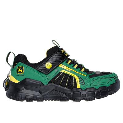 Skechers Boy's John Deere: Adventure Track - Rugged-Brights Sneaker | Size 11.5 | Green/Black | Synthetic/Textile