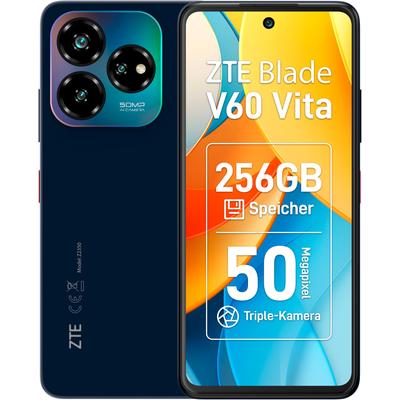 ZTE Smartphone "Blade V60 Vita", blau (dunkelblau), 256 GB, Mobiltelefone