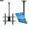 Support pivotant inclinable réglable pour TV au plafond, pour écran LCD LED de 26 à 65 pouces,