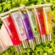6pcs Fruit Flavor Lip Gloss Set Vitamin E Clear Moisturizing Longlasting Lip Gloss Girls Lip Care Lip Oil Kawaii Lips Makeup