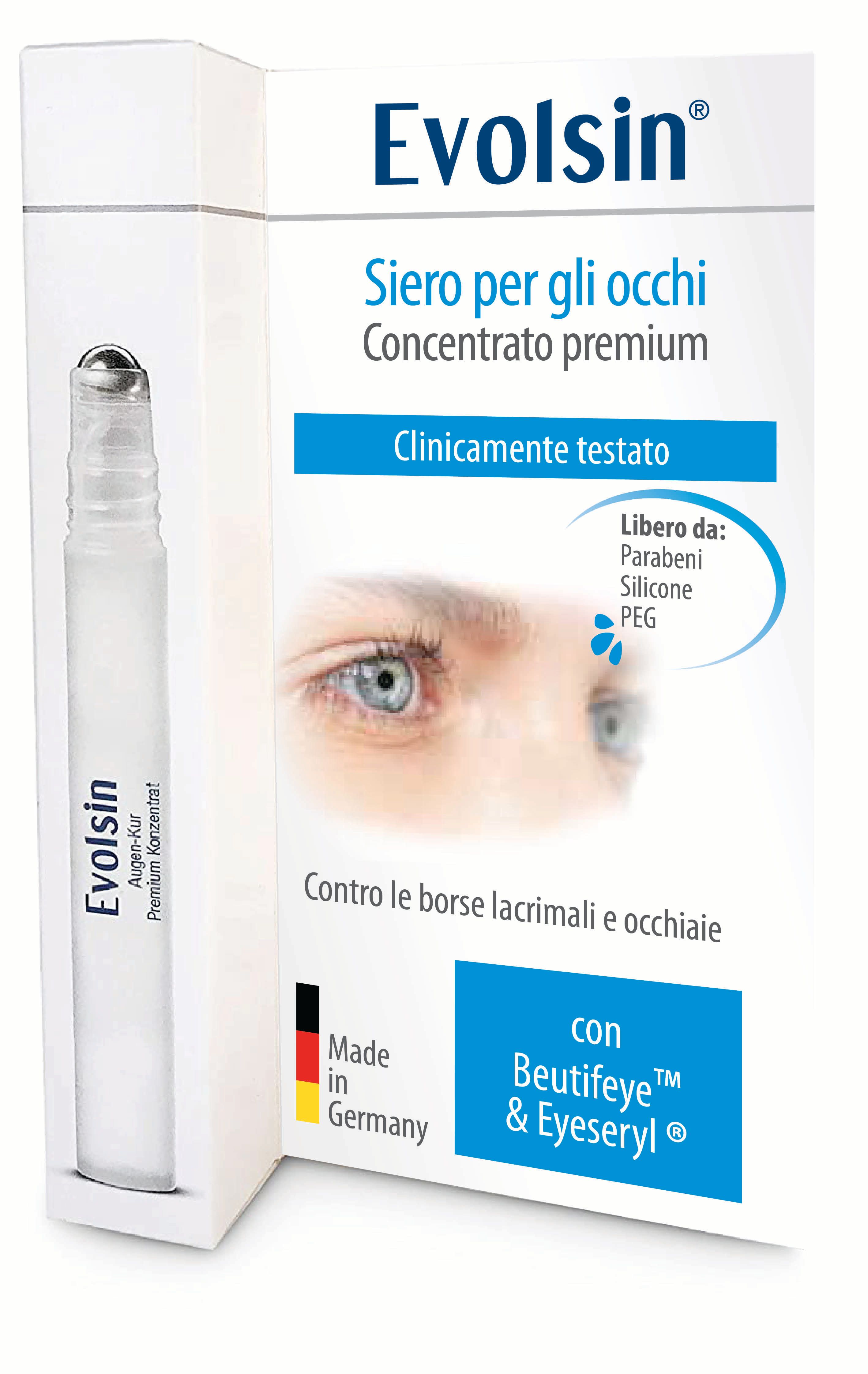 Evolsin® siero occhi – contro gonfiore, rughe e stanchi con attivi ant