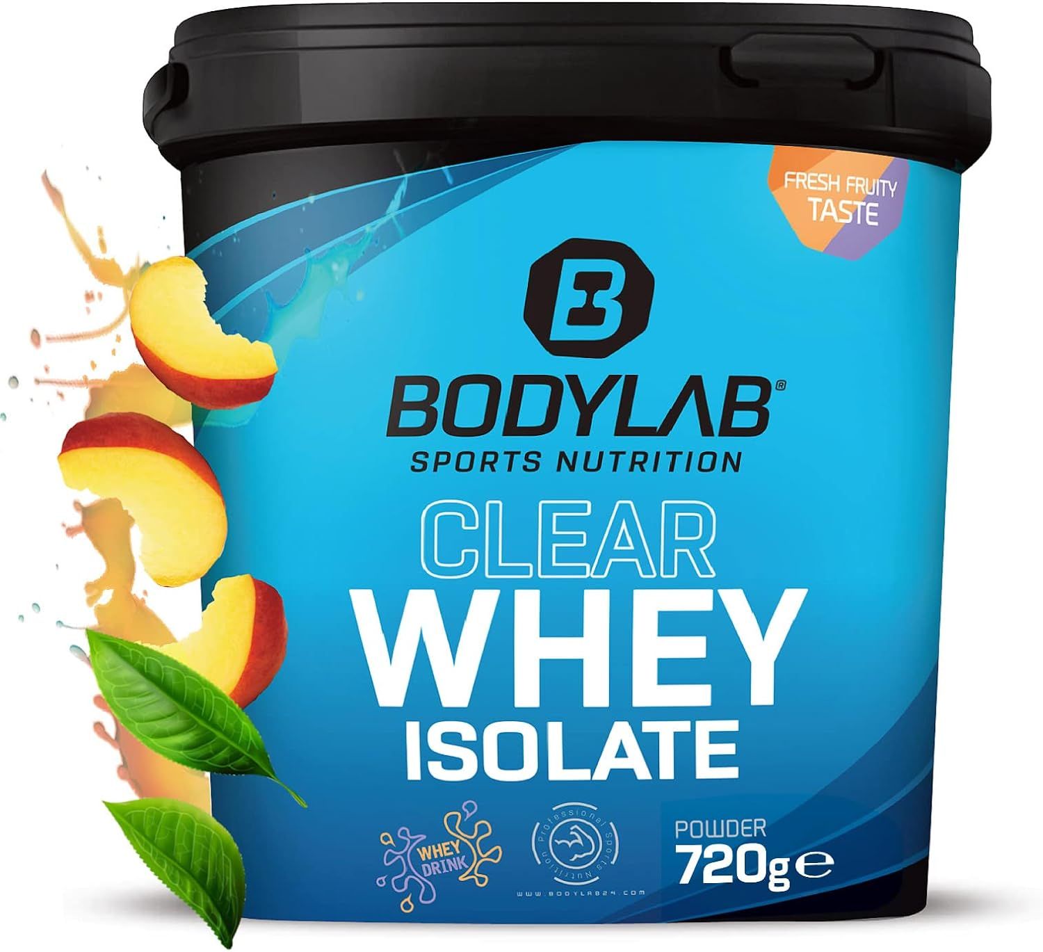 Bodylab24 Proteine del siero latte isolate alla pesca e tè freddo 720