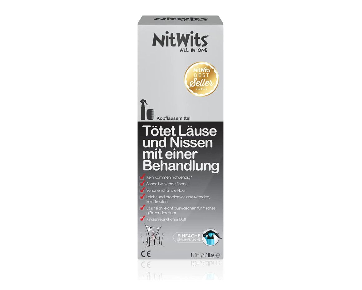 NitWits Pidocchi repellente per pidocchi - spray antipidocchi tutto in