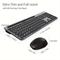TEMU Combo With Phone And Tablet Holder, Leadsail Wireless Usb Mouse And Full-sized Computer Keyboard Set For Windows Laptop, Desktop, Pc K933-grey