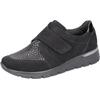 Klettschuh WALDLÄUFER "K-RAMONA-Soft", Damen, Gr. 7 (40,5), schwarz, Nubukleder, Lackleder, Textil, klassisch, Schuhe, Komfortschuh, Bequemschuh, Halbschuh in Komfortweite K (= extraweit)