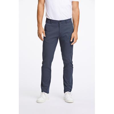 Chinohose LINDBERGH, Herren, Gr. 31, Länge 32, blau (dk blau), Stoff, Obermaterial: 98% Baumwolle, 2% Elasthan, casual, slim fit normal, Hosen, mit Stretch Image