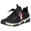 Slip-On Sneaker RIEKER, Damen, Gr. 37, schwarz, Nubuklederimitat, Textil, sportlich, Schuhe, Schlupfschuh, Halbschuh, Freizeitschuh mit weicher Innensohle, Topseller