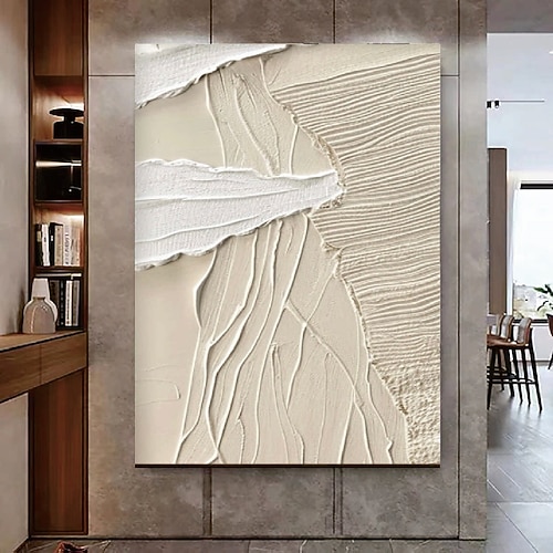 Mid Century abstrakt weiß neutral Dekor weißer Gips Wandkunst neuminimalistisch skandinavisch mittelalterlich 3D Strukturmalerei Kunst Image