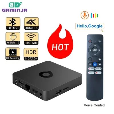 GAMINJA Q1 Android Set Top Box Smart ATV Box Android 10 Allwinner H313 2GB 16GB Dual 2G 5G Wifi