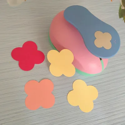 Four Flower Super Large Size Hole Punch Craft Scrapbooking Paper Puncher DIY Children Toys Greeting