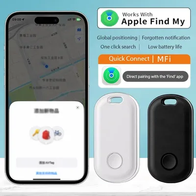 Smart Bluetooth GPS Tracker Works with Apple Find My APP ITag Anti Lost Reminder Device MFI Rated