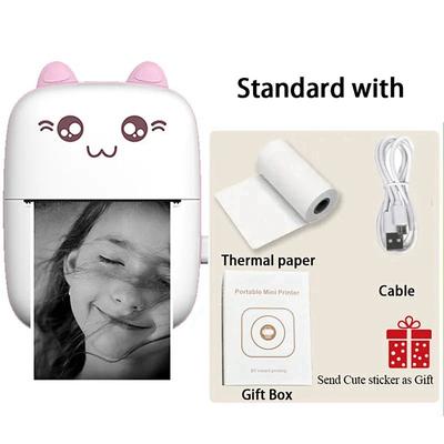 Mini Portable Pocket Mobile Thermal Printer Smart Inkless Printing Stickers Label Photo Wireless Bluetooth Printer