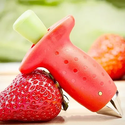 1pc Strawberry Stem Remover Tomato Stem Remover Pineapple Hole Seed Remover Vegetable Cutter Kitchen