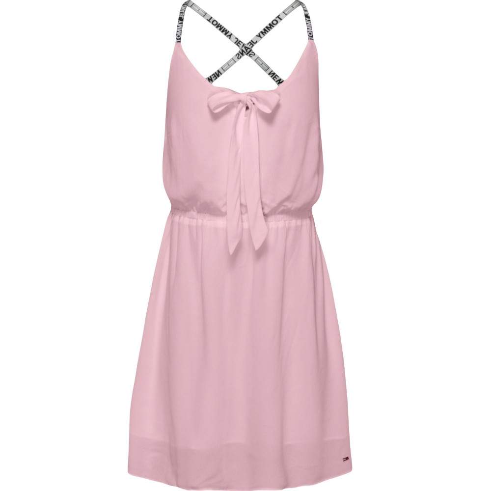 Tommy Jeans Damenkleid Essential mit Spaghettiträgern