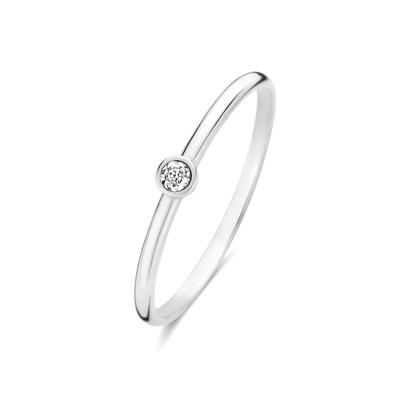 Isabel Bernard Ring De La Paix Inaya - 585 weißgold diamant 0.01 karat 60 Damen Image