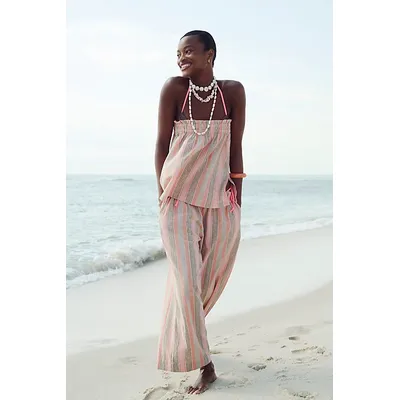 Corfu Striped Cotton-Linen Co-Ord by free-est at Free People in Canyon Stripe, Size: Small