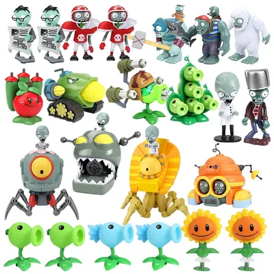 Neue Pflanzen gegen Zombies Spielzeug Action figuren gigantische Roboter Pflanze Zombie Spiel Fan Figuren Puppe Spielzeug für Kinder Geburtstags geschenke