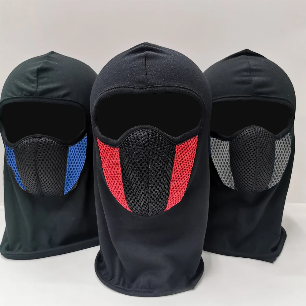 Cagoule respirante Moto Masque Complet Moto Masque Motocross Casque Capot Moto Équitation Cou Visage Capot Moto Accessoires