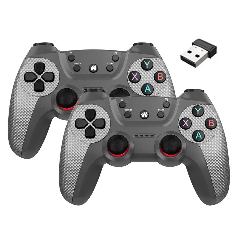 Manette de jeu double sans fil pour jeu vidéo Linux, manette de jeu, PC Smart TV Box, manette de jeu, anciers de jeu, 2.4G, nouveau