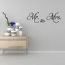 Mr. and Mrs. Text Wall Sticker Perfect Wall Stickers DIY Wallpaper for Couple Bedroom Home Decor