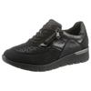 Schnürschuh WALDLÄUFER "K-RAMONA-Soft", Damen, Gr. 5 (38), schwarz, Nubukleder, Textil, Lackleder, sportlich, Schuhe, mit Luftpolster-Laufsohle, K-Weite