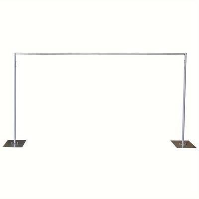 TEMU Telescopic Background Support Stand - Silvery, 3*3 Meters