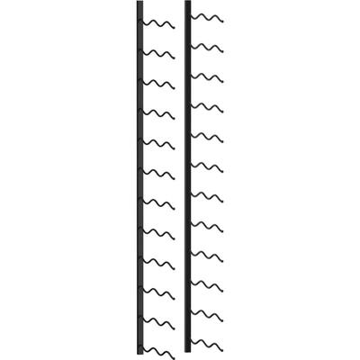 Wand-Weinregal für 24 Flaschen Schwarz Eisen Vidaxl Image