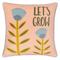 furn. Little Let's Grow Piped Velvet Feather Filled Cushion - Pink - Size 43 cm x 43 cm | furn. Sale | Discount Designer Brands