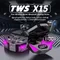 X15 TWS Gaming Earphone Wireless Bluetooth Earphone With Mic Bass Audio Sound 9D Stereo Music HiFi