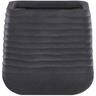 Moderno Vaso Per Fiori Quadrato 38 x 38 x 37 cm Nero Parikia