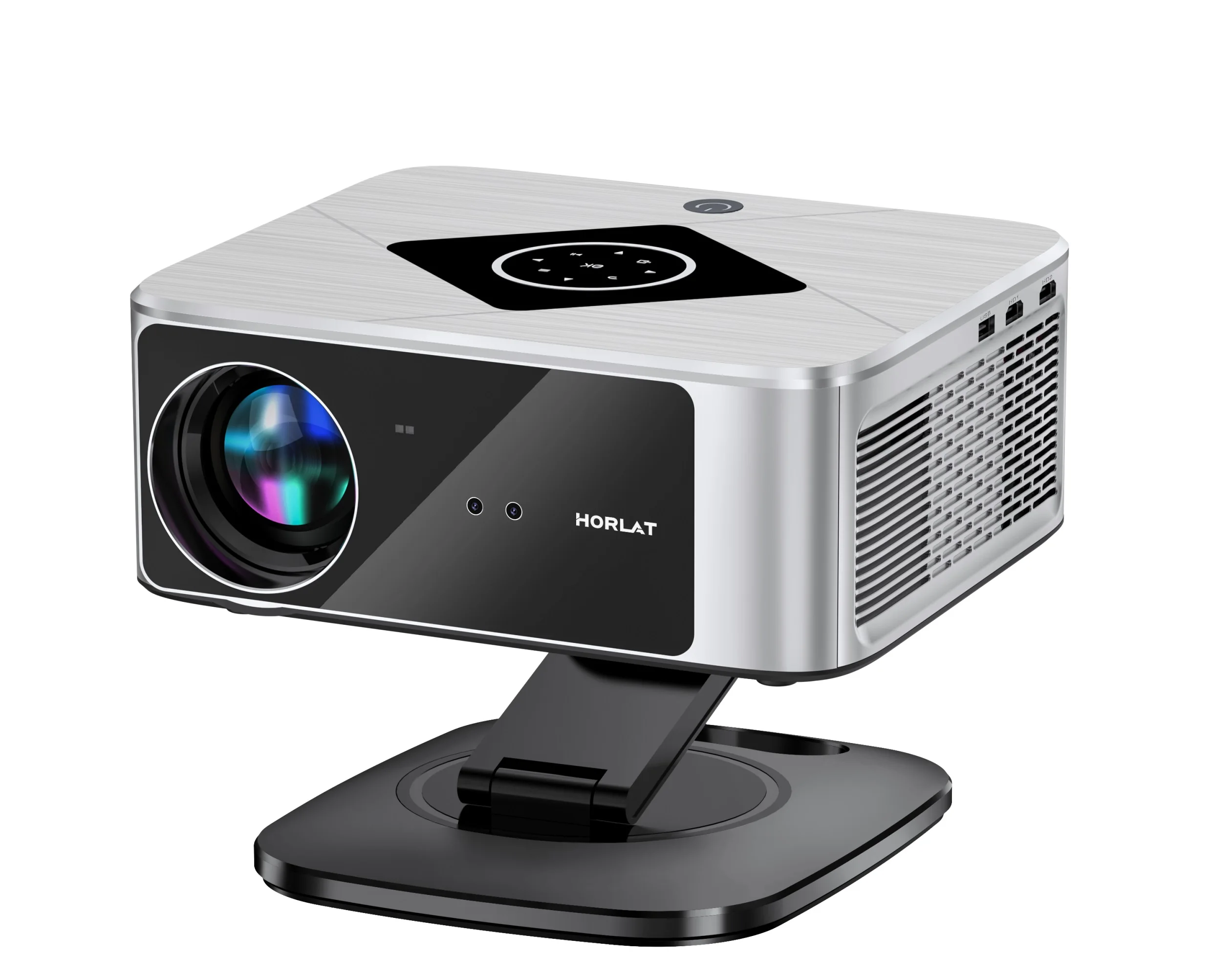 HORLAT Projektor 2000 Ansi Lumen Full HD 1080P 4K Video Autofokus & Keystone Heimkino 5G WLAN Tragbarer TV-Projektor Weihnachten Image