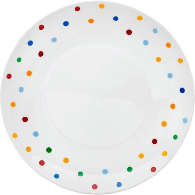 Speiseteller VAN WELL "Capri", bunt, B:27cm H:2,5cm L:27cm Ø:27cm, Porzellan, Speiseteller, spülmaschinen- und mikrowellengeeignet, Porzellan, Ø 27 cm Image