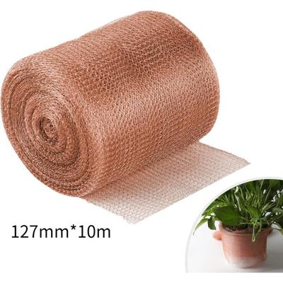 Kupfernetz, 12,5 cm x 1 m, 100 % reines Kupfernetz, gerolltes Kupfergeflecht, Lückenblocker für