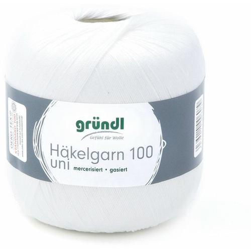 Gründl - Häkelgarn 100 g weiß Handarbeit