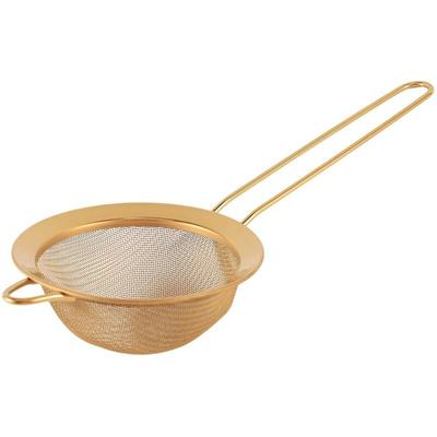 Feinmaschiges Ölsieb aus Edelstahl, goldenes Mehlsieb, Sieb, Siebe, Mehl, Kaffee, Netzfilter Image