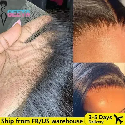 Hd Lace Frontal Wig 13x6 Lace Front Wig Human Hair 30Inch Bone Straight Transparent Lace Human Hair