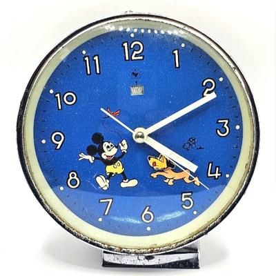 Disney Other | 1970's Vintage & Rare Animated Mickey & Pluto Alarm Clock Working | Color: Black | Size: Os