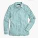 J. Crew Tops | Nwt J. Crew Tall Green Blue White Striped Cotton Button Down Shirt | Color: Blue/Green | Size: 2