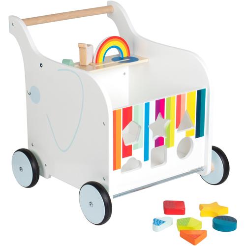 Lauflernwagen SMALL FOOT ""Spielzeugbox Elefant"" Lauflernhilfen weiß Kinder