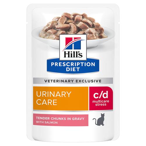 36x85g c/d Multicare Stress Urinary Care mit Lachs Hill’s Prescription Diet Katzenfutter Nass -...